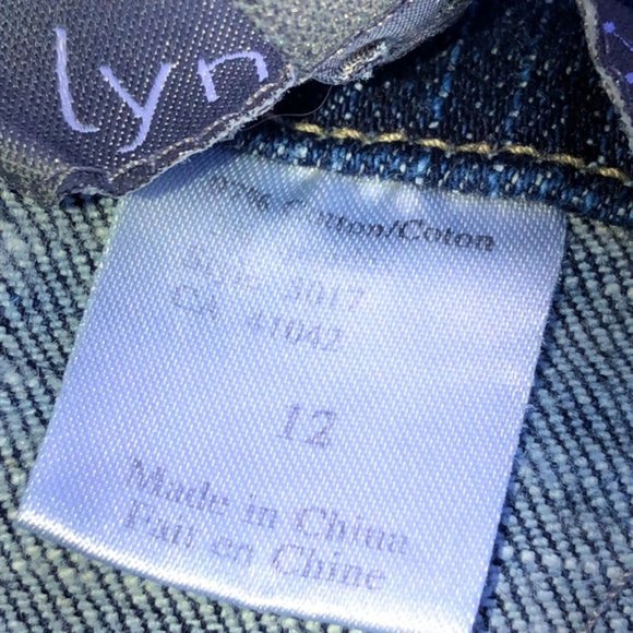 DESIGNER LYNN CANTIN BOYFRIEND CROP JEANS 12/31x26 🦋 - Picture 5 of 9